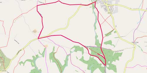 Lewesdon Hill Walk Route